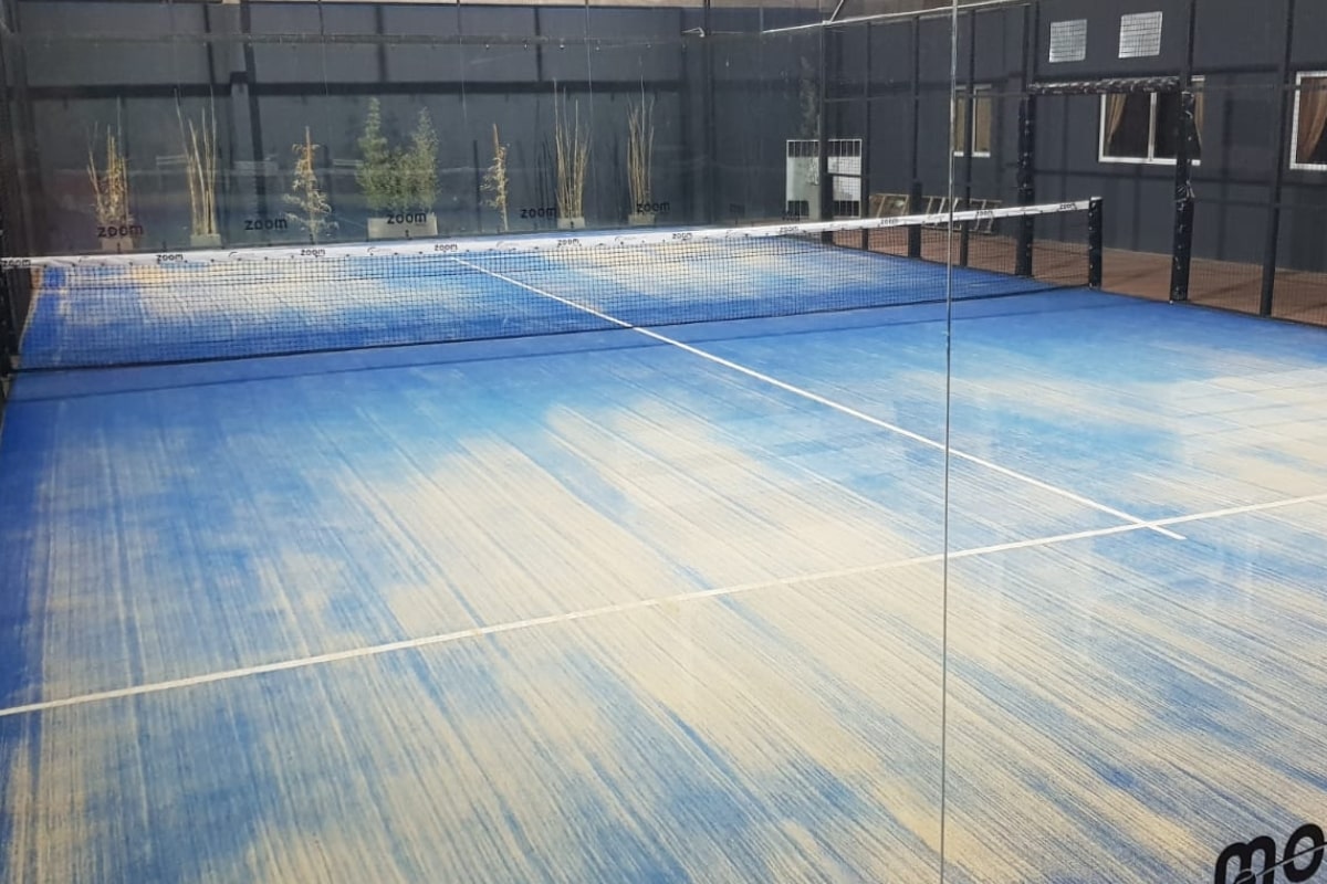 Instalación de cancha MS Pádel en club deportivo de Buenos Aires